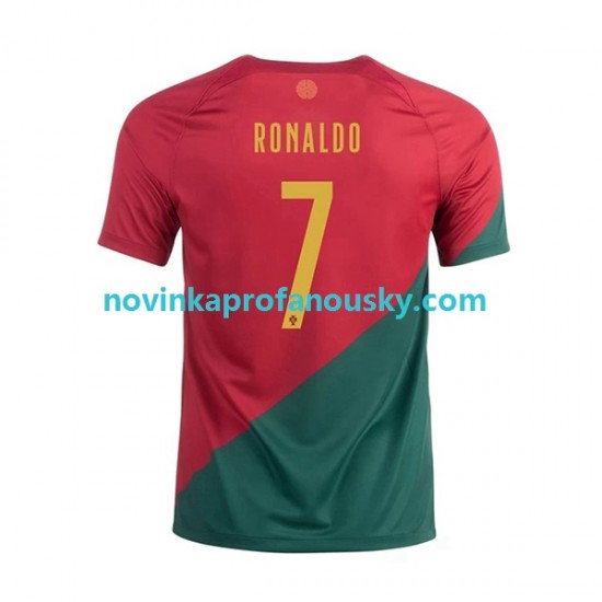 Portugalsko Dres Ronaldo 7 Domácí Fotbalové Dresy pro Muže MS ve fotbale 2022 Krátký rukáv