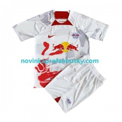 RB Leipzig Dres Domácí Fotbalové Dresy pro Děti 2022-2023 Krátký rukáv