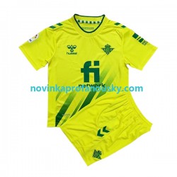 Real Betis Dres Brankářské Venkovní Fotbalové Dresy pro Děti 2022-2023 Krátký rukáv