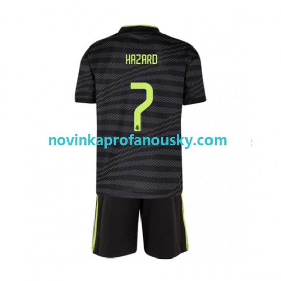 Real Madrid Dres Eden Hazard 7 Alternativní Fotbalové Dresy pro Děti 2022-2023 Krátký rukáv