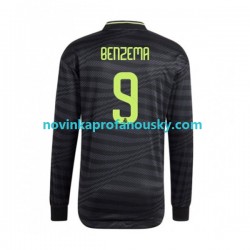 Real Madrid Dres Karim Benzema 9 Alternativní Fotbalové Dresy pro Muže 2022-2023 Dlouhý rukáv