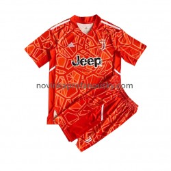 Juventus Dres Brankářské Venkovní Fotbalové Dresy pro Děti 2022-2023 Krátký rukáv