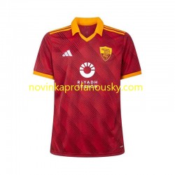 AS Řím Dres Čtvrtý Fotbalové Dresy pro Muže 2023-2024 Krátký rukáv