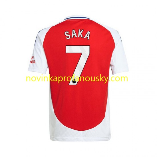 Arsenal Dres Bukayo Saka 7 Domácí Fotbalové Dresy pro Muže 2024-2025 Krátký rukáv