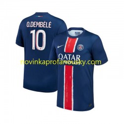 Paris Saint-Germain Dres Ousmane Dembele 10 Domácí Fotbalové Dresy pro Muže 2024-2025 Krátký rukáv