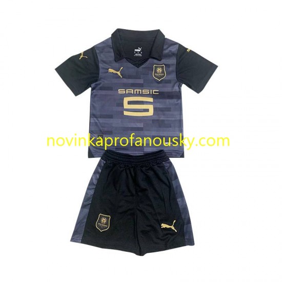 Stade Rennais Dres Alternativní Fotbalové Dresy pro Děti 2023-2024 Krátký rukáv