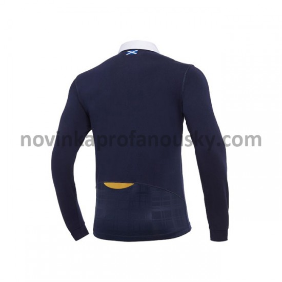 Skotská ragbyová reprezentace Dresy Domácí Fotbalové Dresy pro Muže 2020-2021 Dlouhý Rukáv